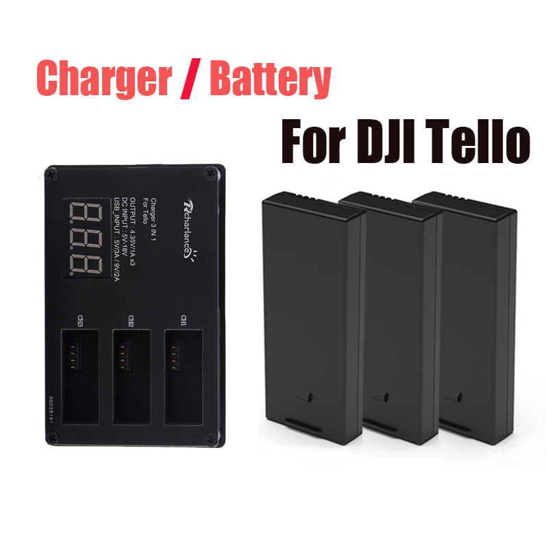 Drone Battery Balance Charger - بطارية DJI Tello الأصلية / شاحن