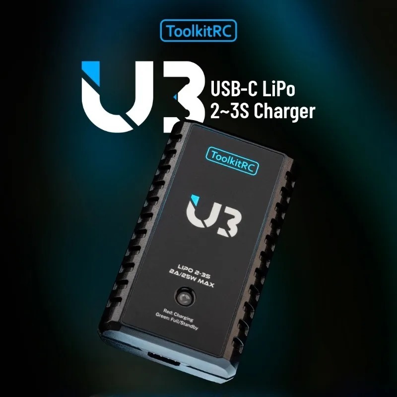 شاحن بطاريات ToolkitRC U3 2-3S - مراجعة Drone Battery 3S وسعره