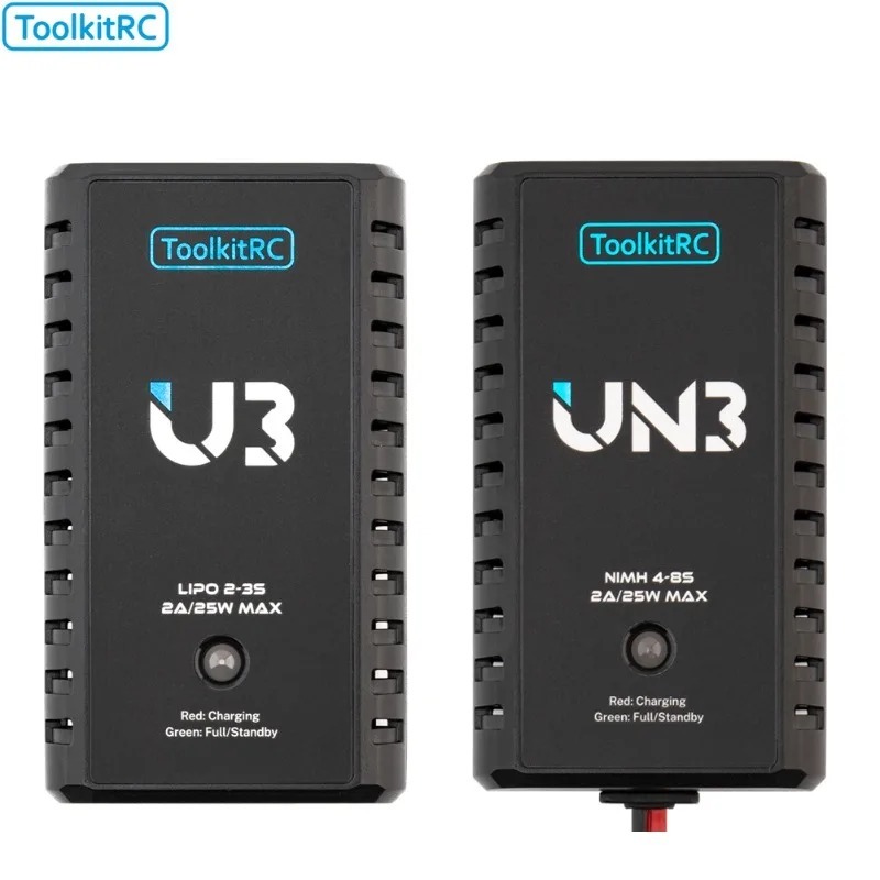 شاحن بطاريات ToolkitRC U3 2-3S - مراجعة Drone Battery 3S وسعره