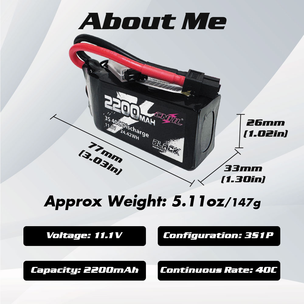 2 قطعة CNHL 3S يبو بطارية 40C  - مراجعة Drone Battery 3S وسعره